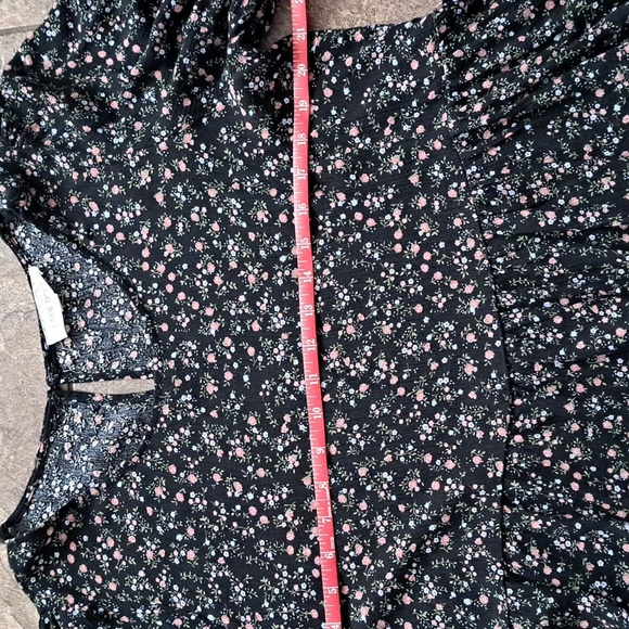 Hippie Rose Peplum Blouse Size M - Picture 2 of 3